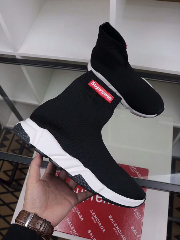 Balenciaga X Supreme Speed Runner Sock Black for sale